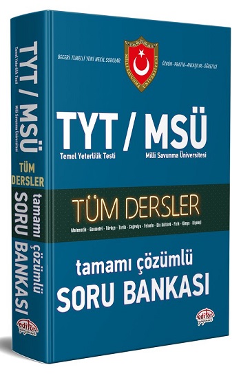 TYT-MSÜ Tüm Dersler Çözümlü Soru Bankası