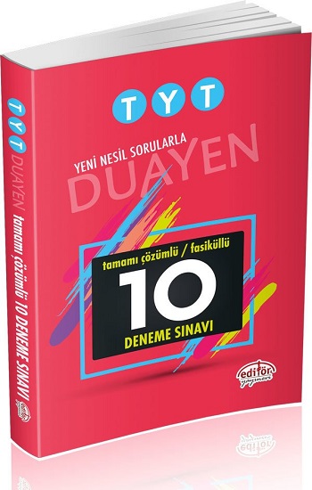 TYT Duayen Tamamı Çözümlü 10 Fasikül Deneme Sınavı