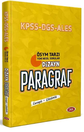 KPSS ALES DGS Dizayn Yeni Nesil Sorularla Paragraf Soru Bankası