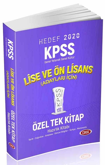 Data Yayınları KPSS Lise ve Ön Lisans Tek Kitap