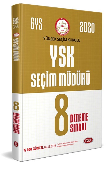 Yüksek Seçim Kurulu Seçim Müdürü 8 Deneme Sınavı - GYS