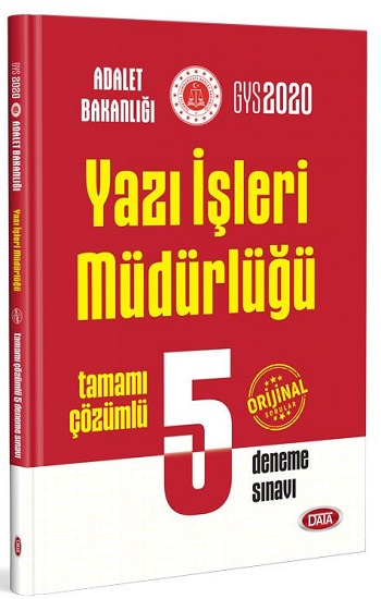 GYS Adalet Bakanlığı Yazı İşleri Müdürlüğü Çözümlü 5 Deneme Sınavı