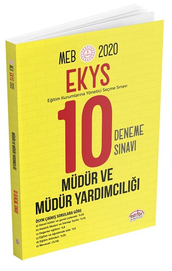 MEB EKYS Müdür ve Müdür Yardımcılığı 10 Deneme Sınavı