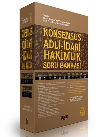 Konsensus Adli - İdari Hakimlik Soru Bankası (İş Hukuku Dahil) Ağustos 2020 ( Set )