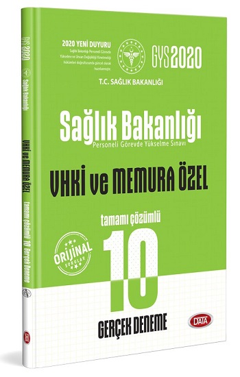 Sağlık Bakanlığı ve Bağlı Kuruluşları Görevde Yükselme Sınavı VHKİ ve Memura Özel Tamamı Çözümlü 10 Gerçek Deneme