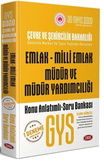 GYS Çevre ve Şehircilik Bakanlığı Emlak - Milli Emlak Müdür ve Müdür Yardımcılığı Konu Anlatımlı Soru Bankası