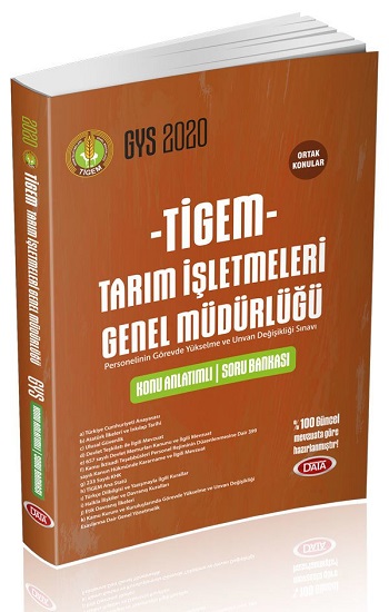 TİGEM Tarım İşçileri Genel Müdürlüğü Unvan Değişikliği Ortak Konular Konu Anlatımlı Soru Bankası