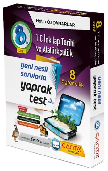 8.Sınıf İnkılap Tarihi Ve Atatürkçülük 8 Öğrencilik Kutu Yaprak Test