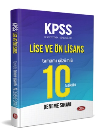 Kpss Lise Ve Ön Lisans Tamamı Çözümlü 10 Fasikül Deneme Sınavı