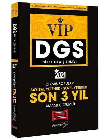 2021 DGS VIP Sayısal Sözel Yetenek Son 3 Yıl Tamamı Çözümlü Çıkmış Sorular