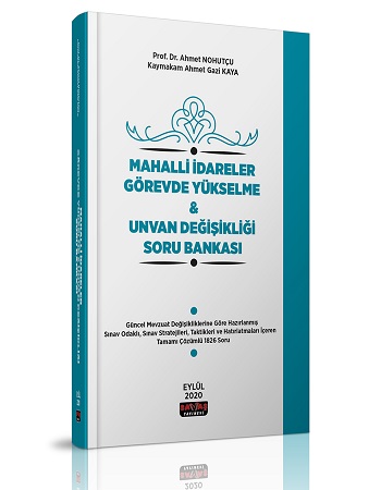 Mahalli İdareler Görevde Yükselme ve Unvan Değişikliği Soru Bankası