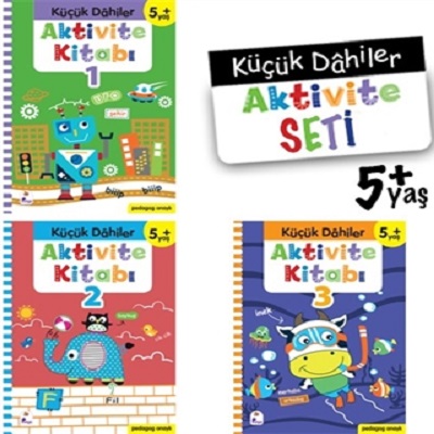 Küçük Dahiler Aktivite Seti 5+ Yaş (3 Kitap Takım)