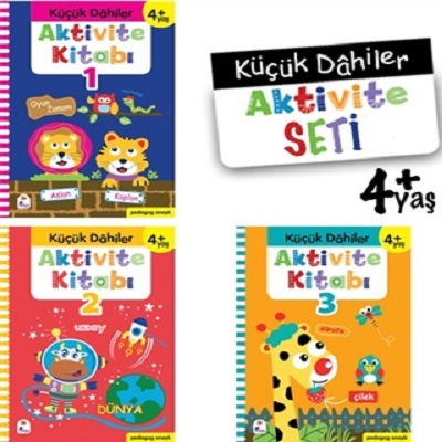 Küçük Dahiler Aktivite Seti 4+ Yaş (3 Kitap Takım)