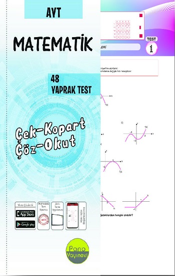 AYT Matematik Yaprak Testleri (48 Adet) Çek Kopart