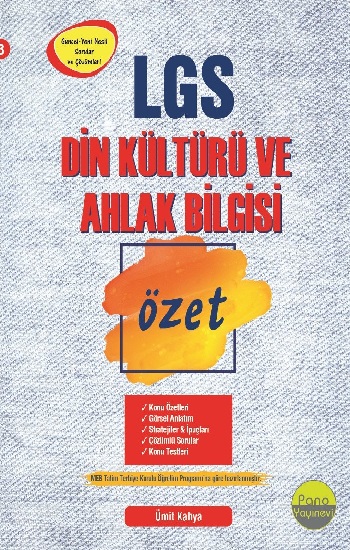 8.Sınıf LGS Din Kültürü ve Ahlak Bilgisi Özet Liselere Hazırlık