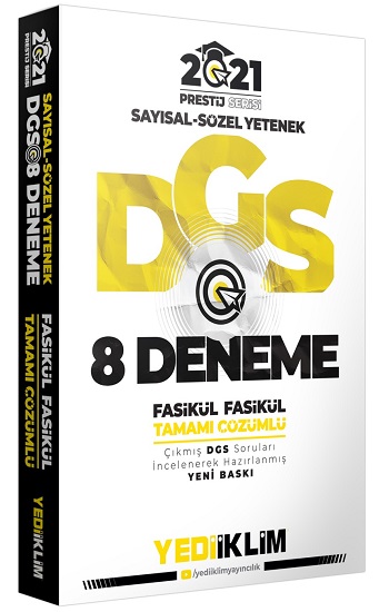 2021 Prestij Serisi DGS Tamamı Çözümlü 8 Fasikül Deneme