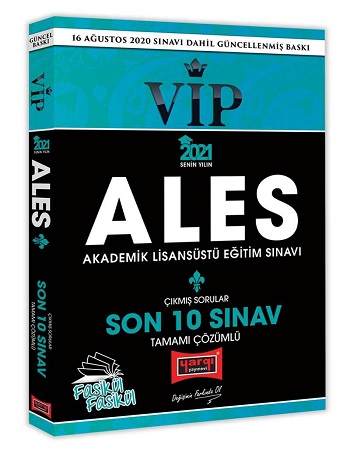 2021 ALES VIP Son 10 Sınav Tamamı Çözümlü Fasikül Çıkmış Sorular