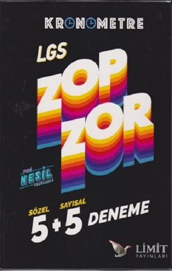 LGS Kronometre Sözel-Sayısal Zop Zor  5 Artı 5 Deneme