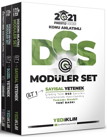 2021 Prestij Serisi DGS Konu Anlatımlı Modüler Set(Tamamı Renkli-3 Cilt)