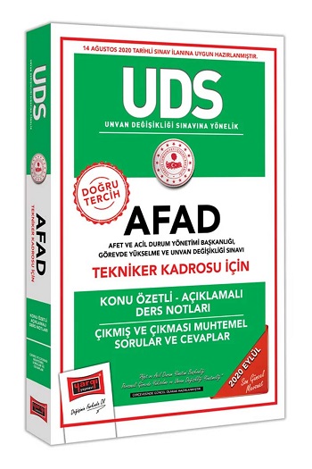 2020 UDS AFAD Tekniker Kadrosu İçin Konu Özetli Çıkmış ve Çıkması Muhtemel Sorular