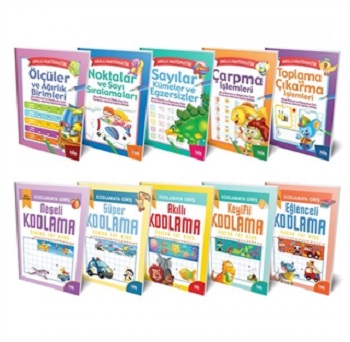 Akıllı Kodlama Ve Matematik Seti (10 Kitap)