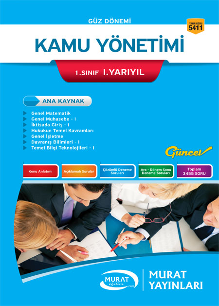 5411 - Kamu Yönetimi 1. Sınıf 1. Yarıyıl