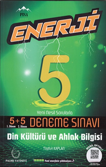 5. Sınıf Enerji Din Kültürü ve Ahlak Bilgisi 5+5 Deneme Sınavı