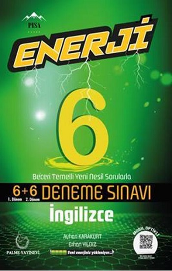 6.Sınıf Enerji İngilizce 6+6 Deneme Sınavı