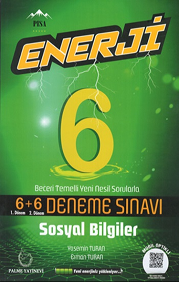 6.Sınıf Enerji Sosyal Bilgiler 6+6 Deneme Sınavı