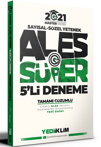 2021 Master Serisi ALES Satısal - Sözel Yetenek Tamamı Çözümlü Süper 5'Lİ Deneme