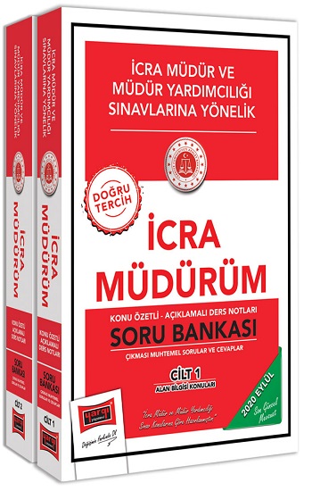 2020 İcra Müdürüm Konu Özetli Soru Bankası 2 Cilt