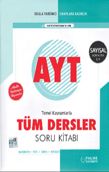 YKS AYT Sayısal Tüm Dersler Soru Kitabı