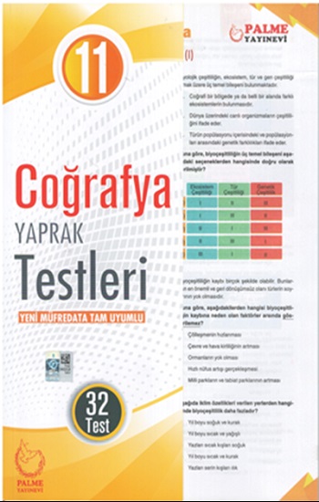 11.Sınıf Coğrafya Yaprak Testleri