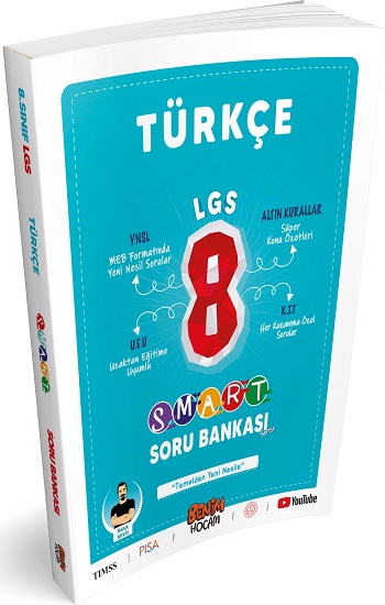 LGS 8. Sınıf Smart Serisi Türkçe Soru Bankası