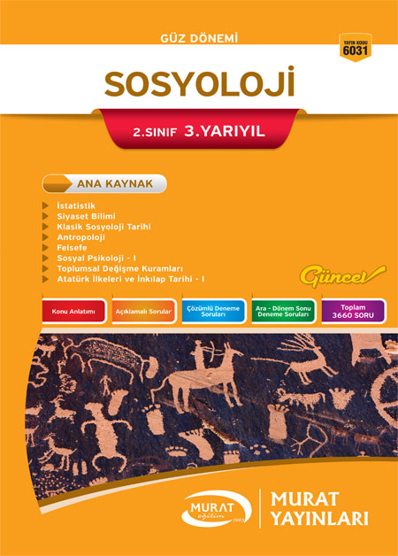 6031 - Sosyoloji 2. Sınıf 3. Yarıyıl