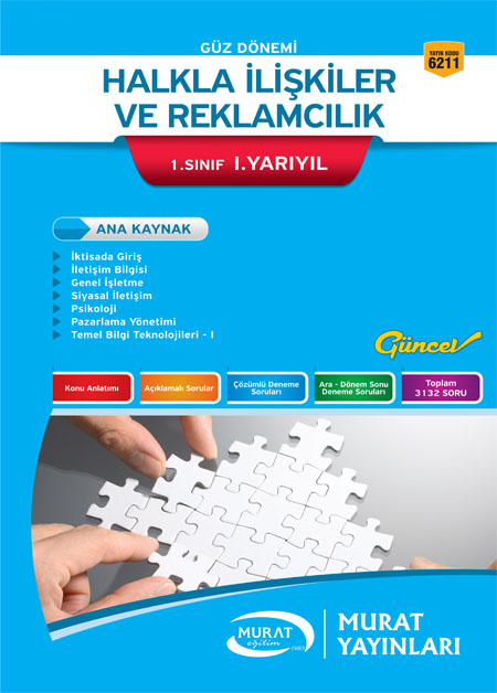 6211 - Halkla İlişkiler ve Reklamcılık 1. Sınıf 1. Yarıyıl