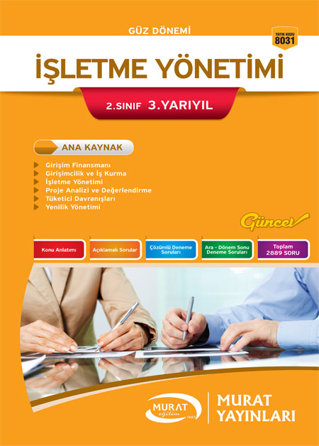 8031 - İşletme Yönetimi 2. Sınıf 3. Yarıyıl