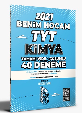 2021 TYT Kimya Tamamı Video Çözümlü 40 Deneme Sınavı