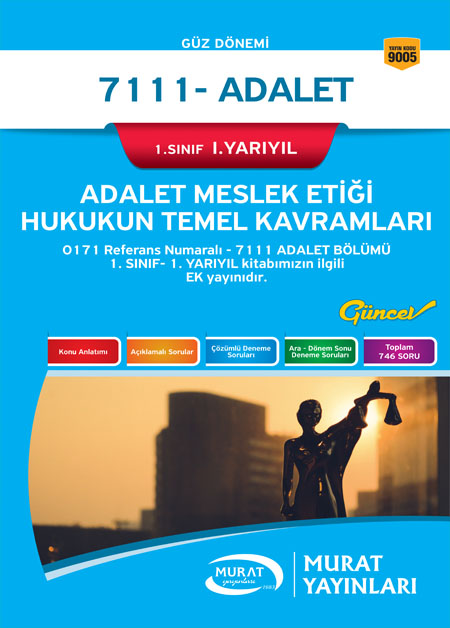 9005 - Adalet Meslek Etiği - Hukukun Temel Kavramları