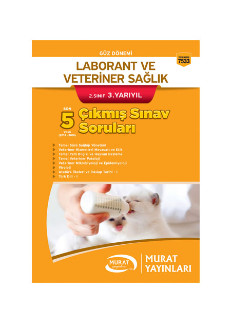 7533 - Laborant ve Veteriner Sağlık 2. Sınıf 3. Yarıyıl Çıkmış Sınav Soruları