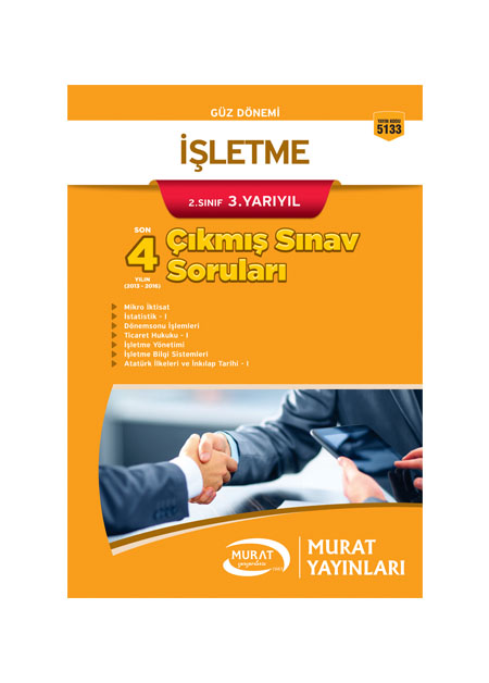 5133 - İşletme 2. Sınıf 3. Yarıyıl Çıkmış Sınav Soruları