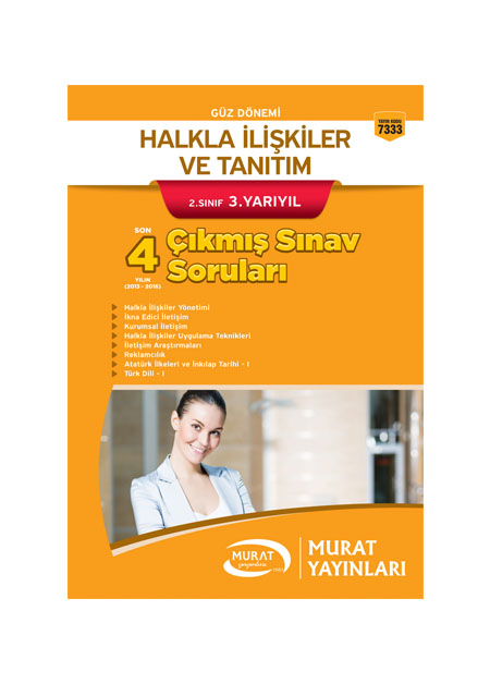 7333 - Halkla İlişkiler ve Tanıtım 2. Sınıf 3. Yarıyıl Çıkmış Sınav Soruları