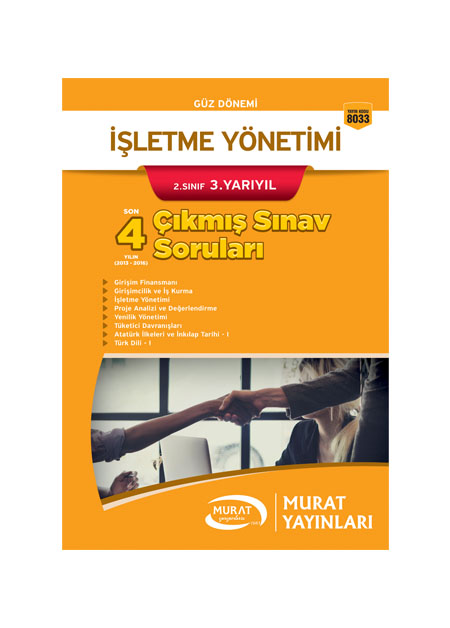 8033 - İşletme Yönetimi 2. Sınıf 3. Yarıyıl Çıkmış Sınav Soruları