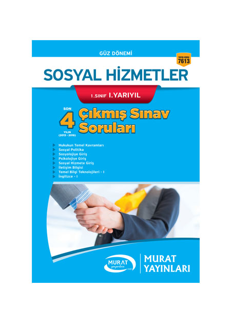 7613 - Sosyal Hizmetler 1. Sınıf 1. Yarıyıl Çıkmış Sınav Soruları