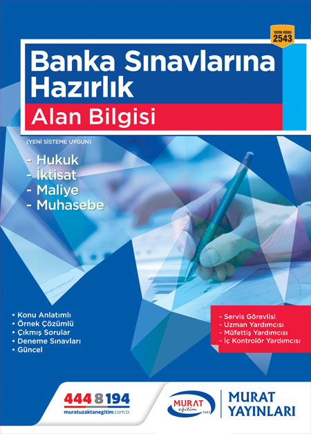 2543 - Banka Sınavlarına Hazırlık Alan Bilgisi