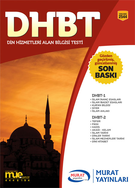 2544 - DHBT (Din Hizmetleri Alan Bilgisi Testi)