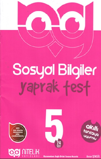 5. Sınıf Sosyal Bilgiler Yaprak Test