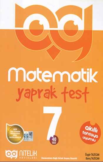 7. Sınıf Matematik Yaprak Test