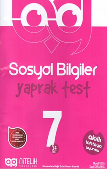 7. Sınıf Sosyal Bilgiler Yaprak Test