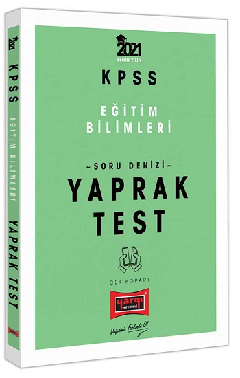 2021 KPSS Eğitim Bilimleri Soru Denizi Çek Kopart Yaprak Test